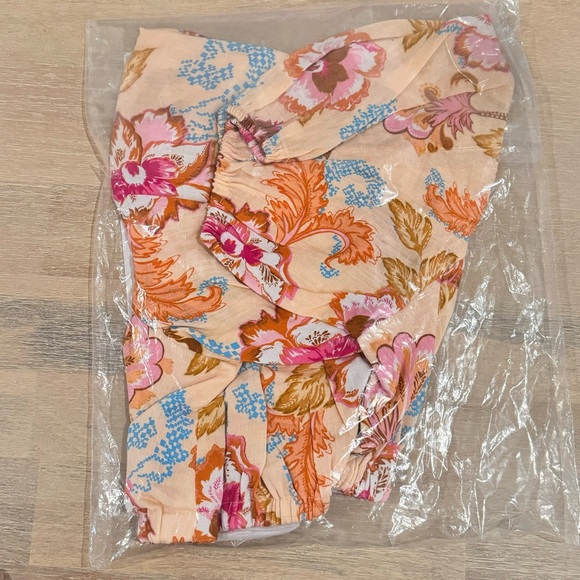 NWT Seafolly Crop Top in Peach - Picture 7 of 7